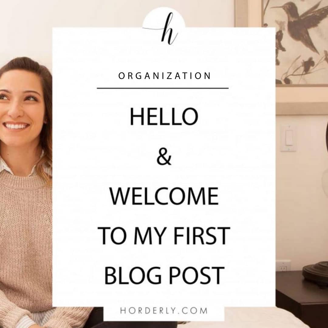 Hello & Welcome to My First Blog Post - Horderly