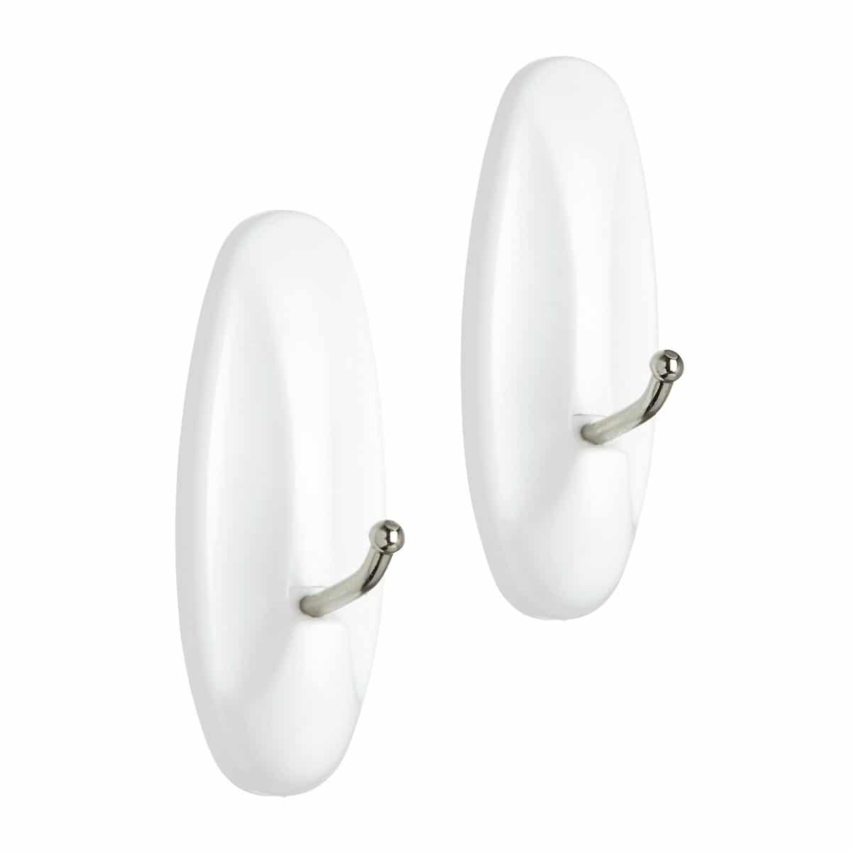 White Adhesive Hook With Metal Hook