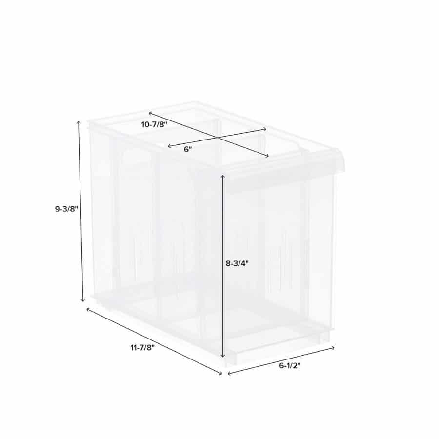 Clear Stackable Plastic Storage Bins Horderly