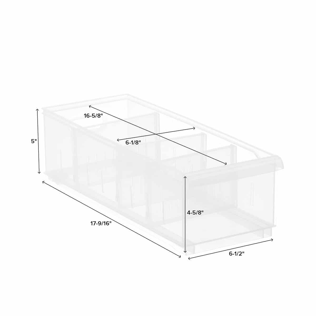 Clear Stackable Plastic Storage Bins – Horderly