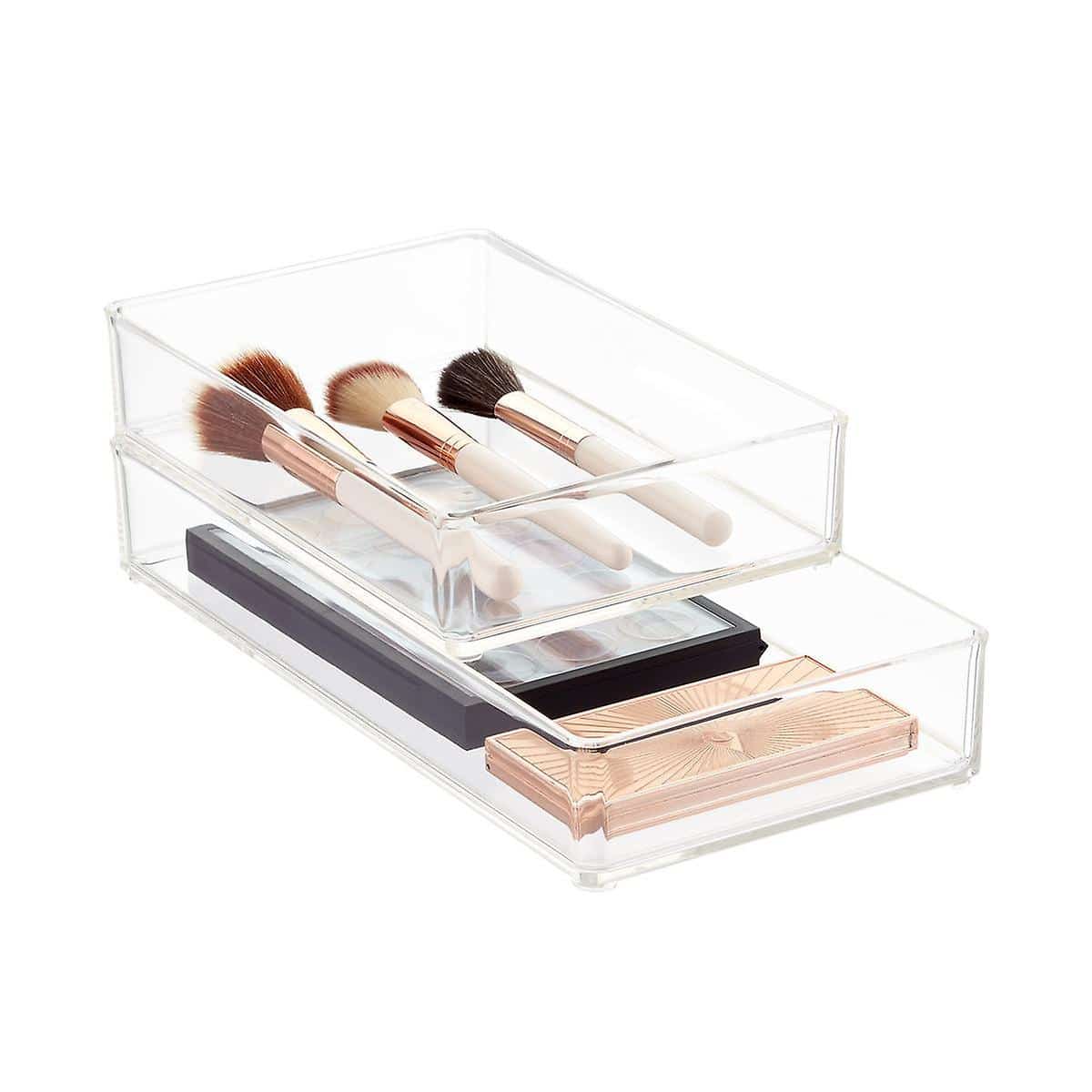 transparent organizers acrylic drawer organizer 40 Grid Loose