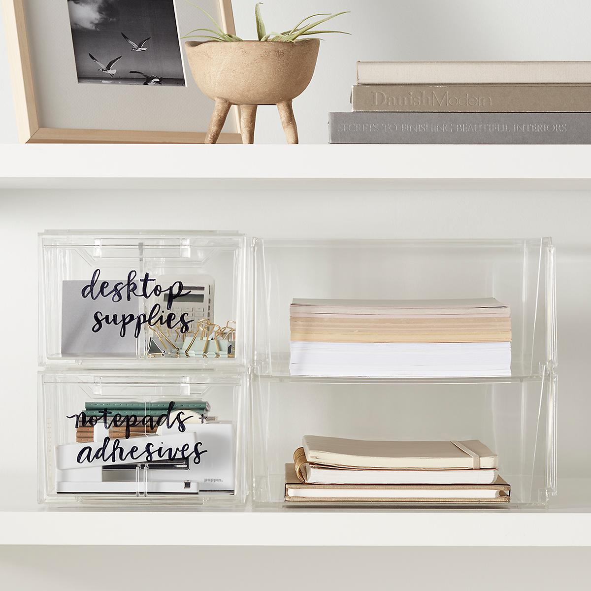 Clear Stackable Plastic Storage Bins – Horderly