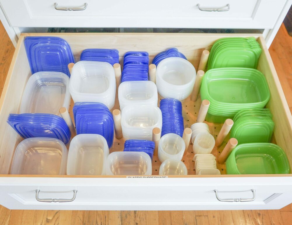 11 Smart Ways to Organize Tupperware & Food Storage Containers -  Prioritized Living