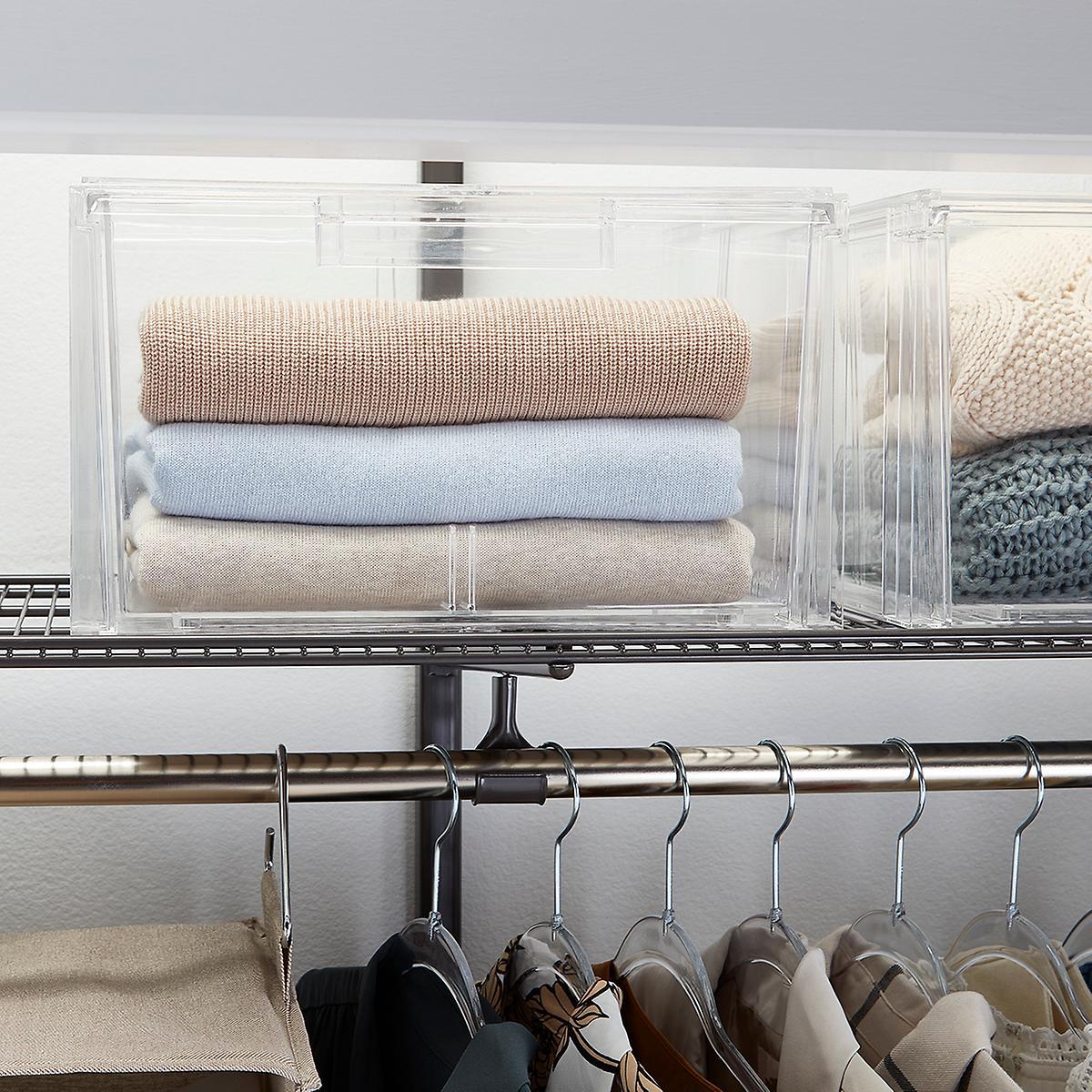 Clear Stackable Sweater Drawer