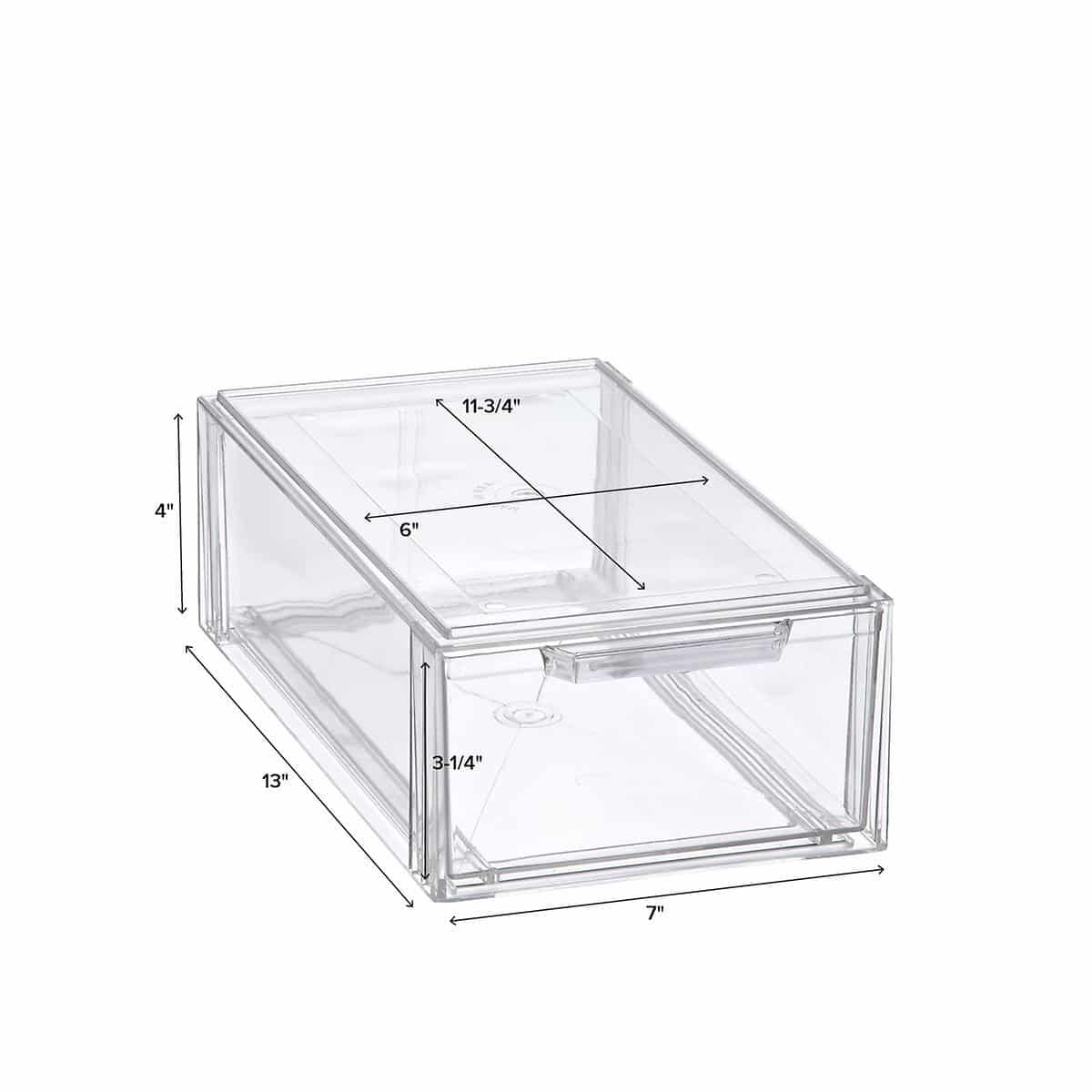 Clear Stackable Small Shoe Drawer – Horderly