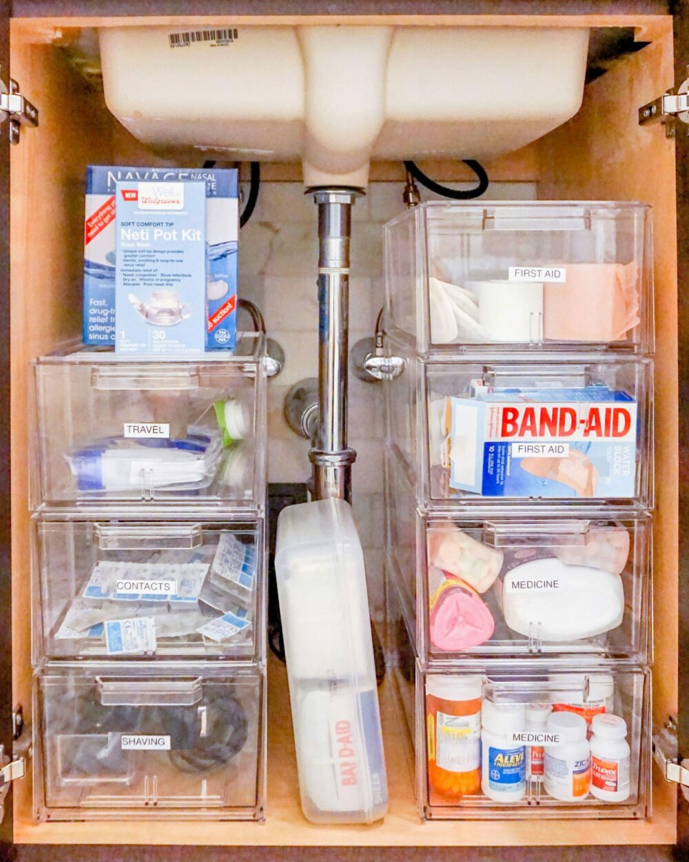 How to Organize Under a Bathroom Sink