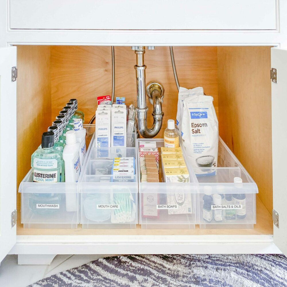 A little under the (bathroom) sink organization✨ : r/organizing