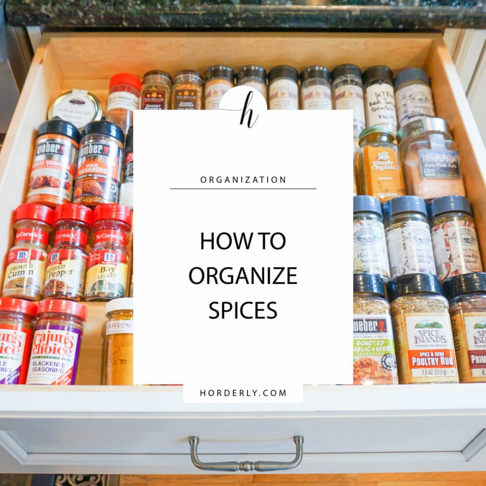 Spice Rack Organization