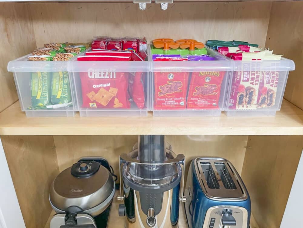 Kitchen Organization - The Chronicles of Home - Organize Snacks