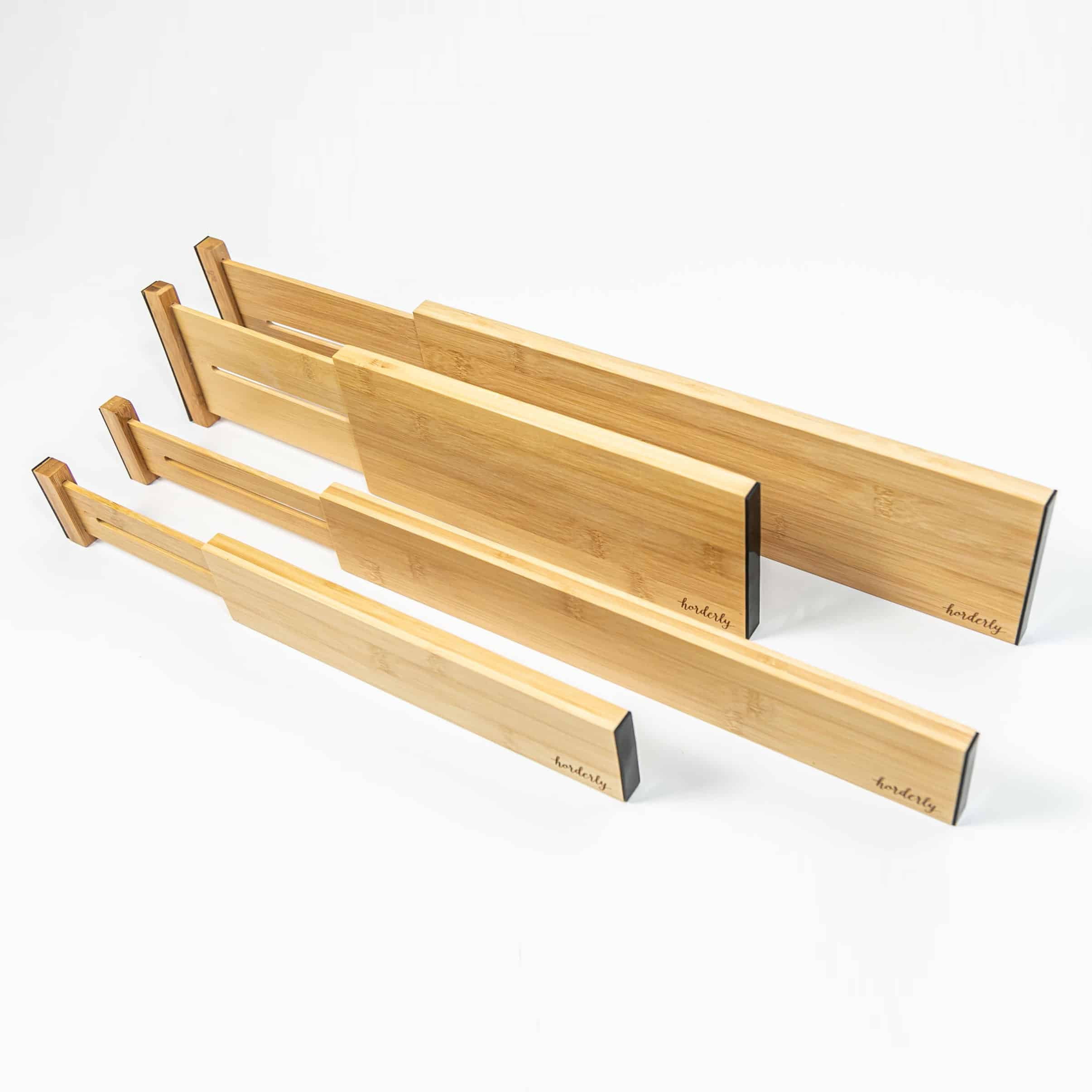 Bamboo Expandable Drawer Dividers Natural Horderly