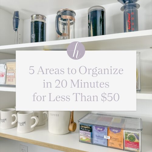 5 Areas to Organize in 20 Minutes for Less Than $50 - Horderly